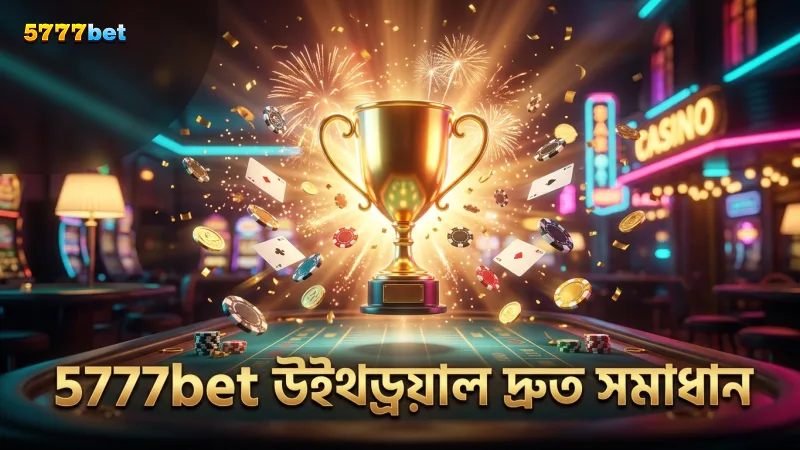 5777bet উইথড্রয়াল সমস্যা দ্রুত সমাধানে সহায়ক
